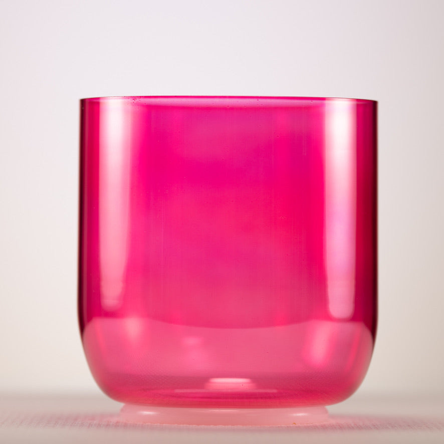 6.25" F#+14 Pink Lotus Crystal Singing Bowl
