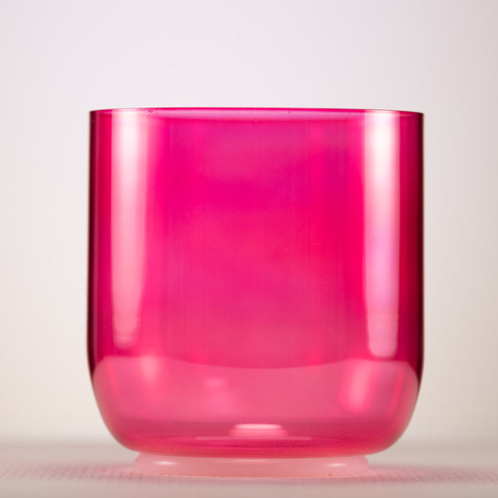 6.25" F#+14 Pink Lotus Crystal Singing Bowl