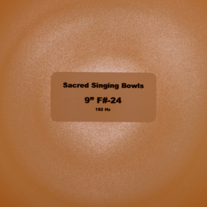 9” F#-24 Sunset Serenade Crystal Singing Bowl, Sacred Singing Bowls