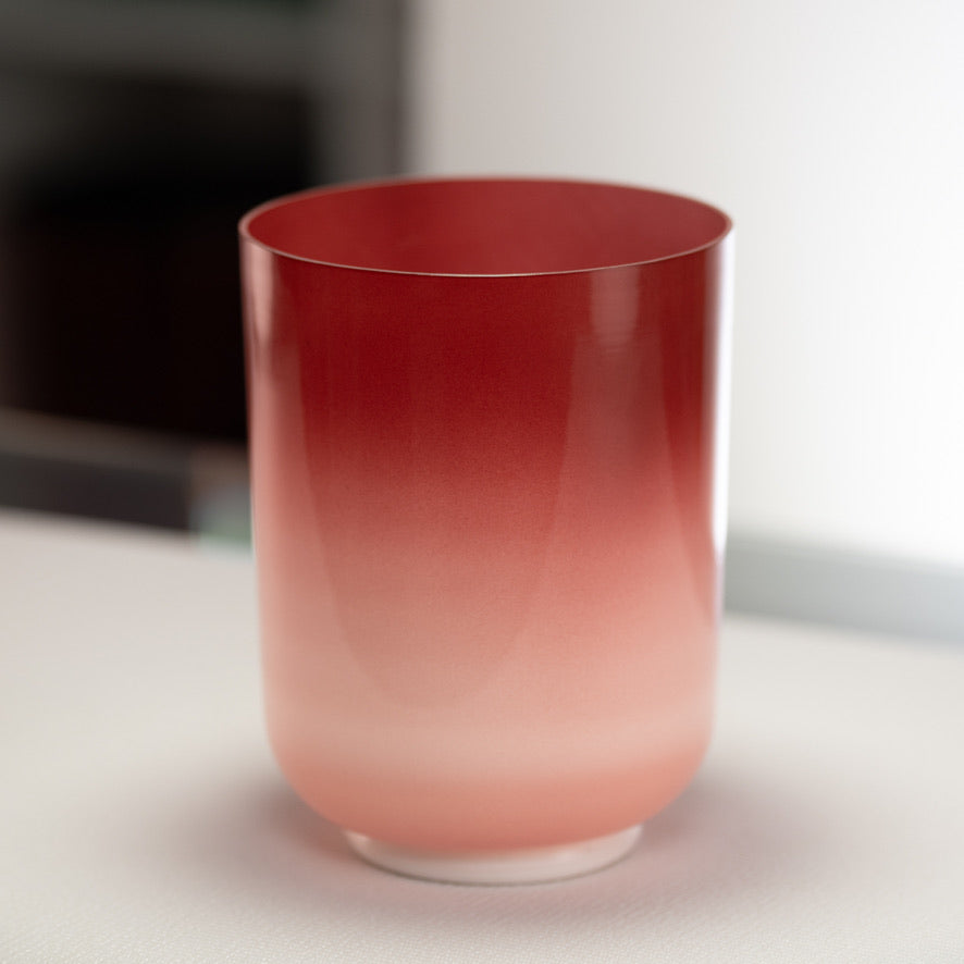 7" D-37 Crimson Dawn Crystal Singing Bowl