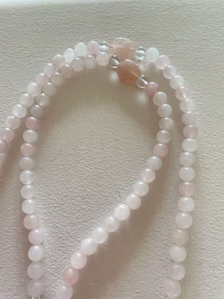 Matte Rose Quartz Mala