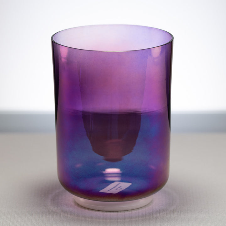 6.25" F#-5 Amethyst Activation Crystal Singing Bowl, Tall, Perfect Pitch