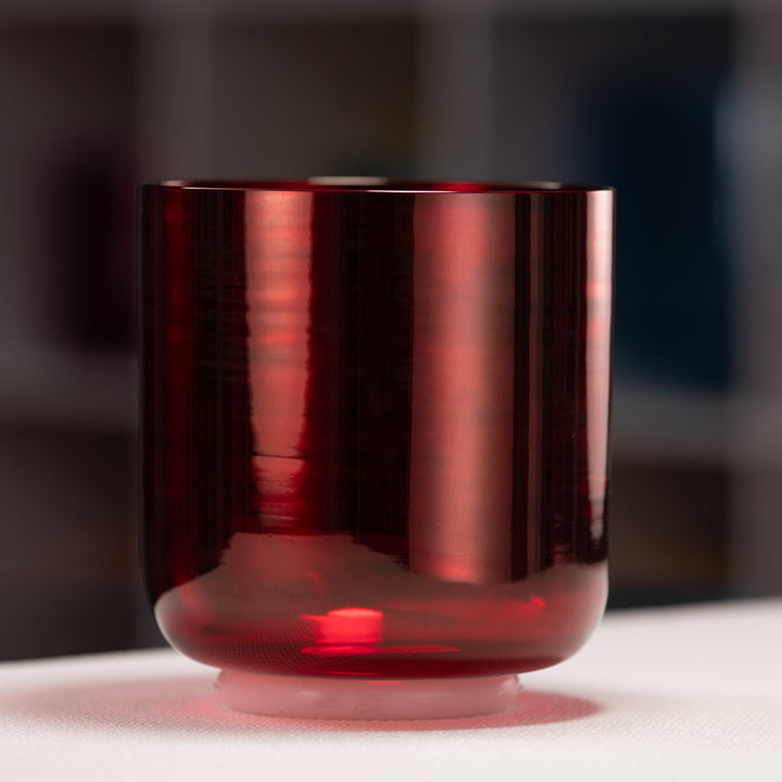 6.75" D#+44 Ruby Ray Crystal Singing Bowl