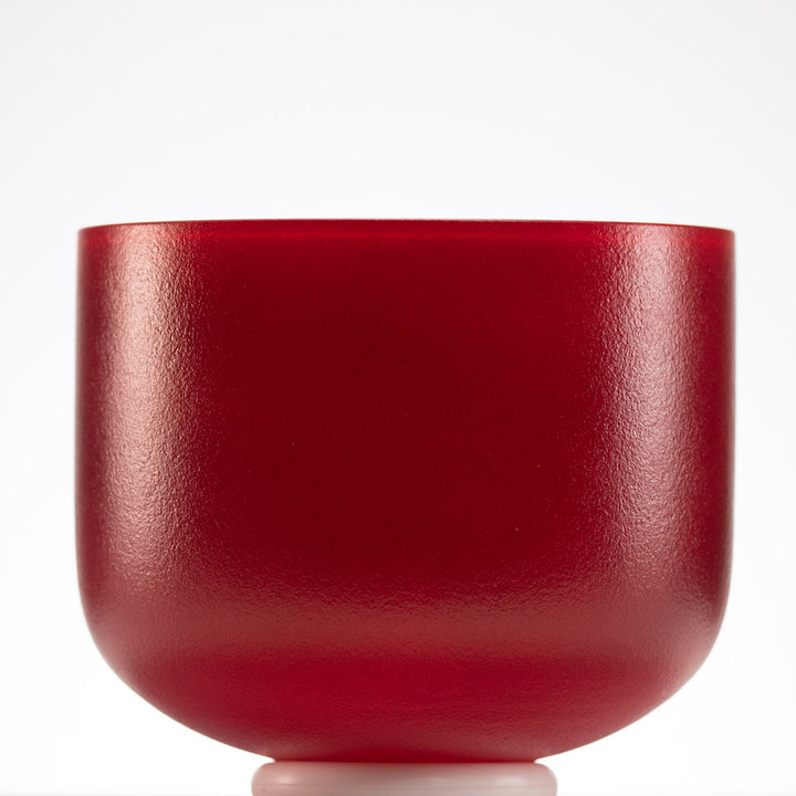 9" D-24 Sedona Sunrise Frosted Crystal Singing Bowl