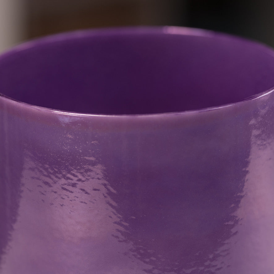 8" D#-28 Lilac Blossom Crystal Singing Bowl