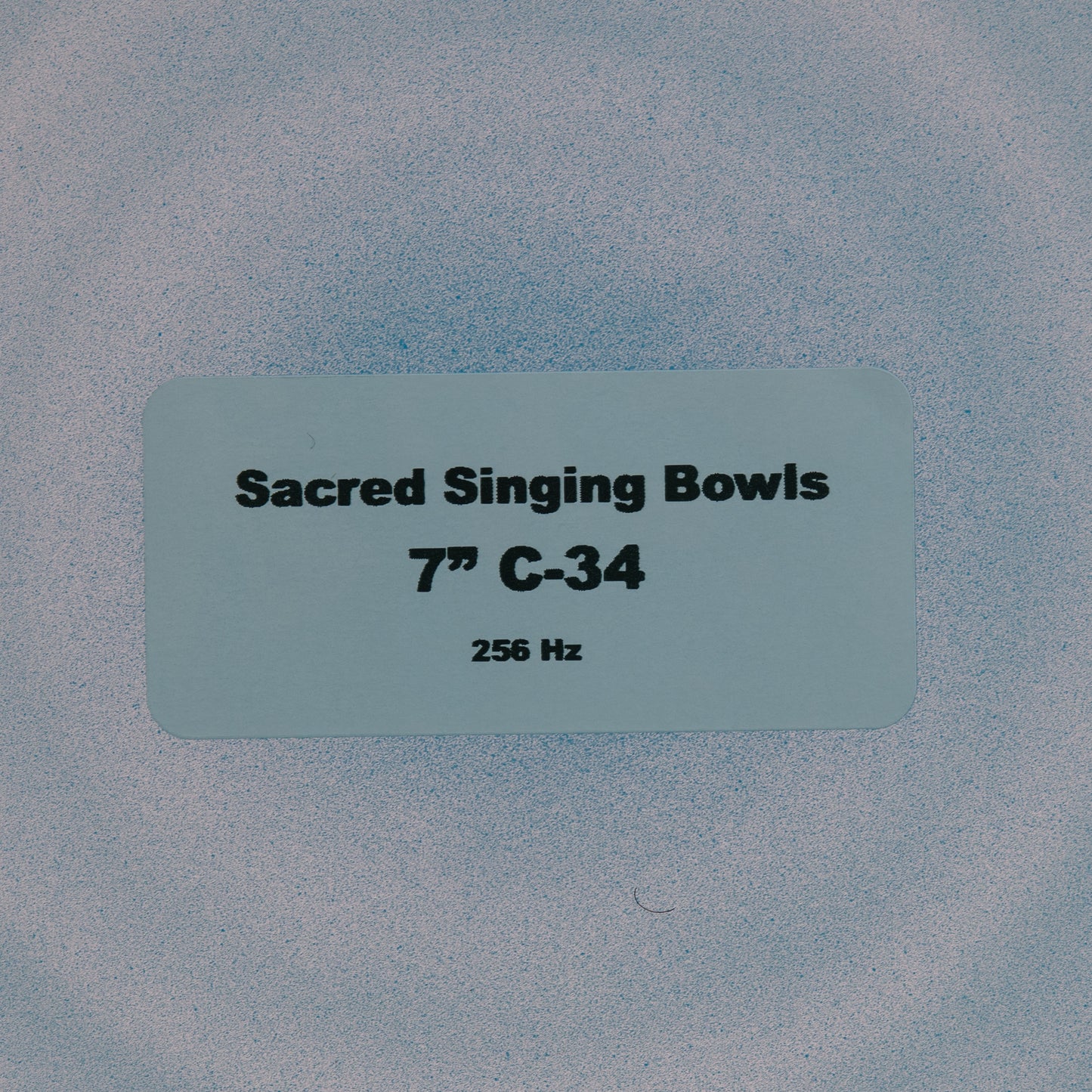 7" C-34 Blue Green Tourmaline Color Crystal Singing Bowl, Sacred Singing Bowls