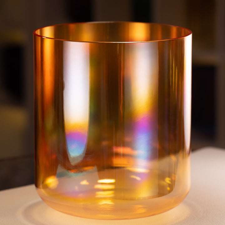 12" F+16 Topaz Transformation Sacred Symphony Crystal Singing Bowl, Tall