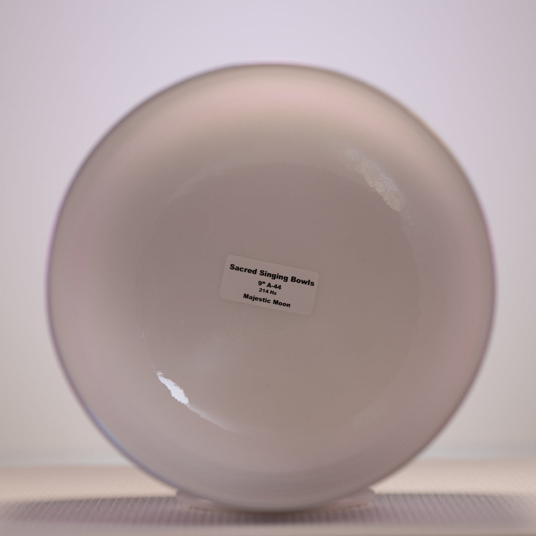 9" A-44 Majestic Moon Crystal Singing Bowl