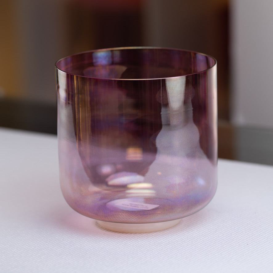 7.75" G#+46 Solar Violet Crystal Singing Bowl