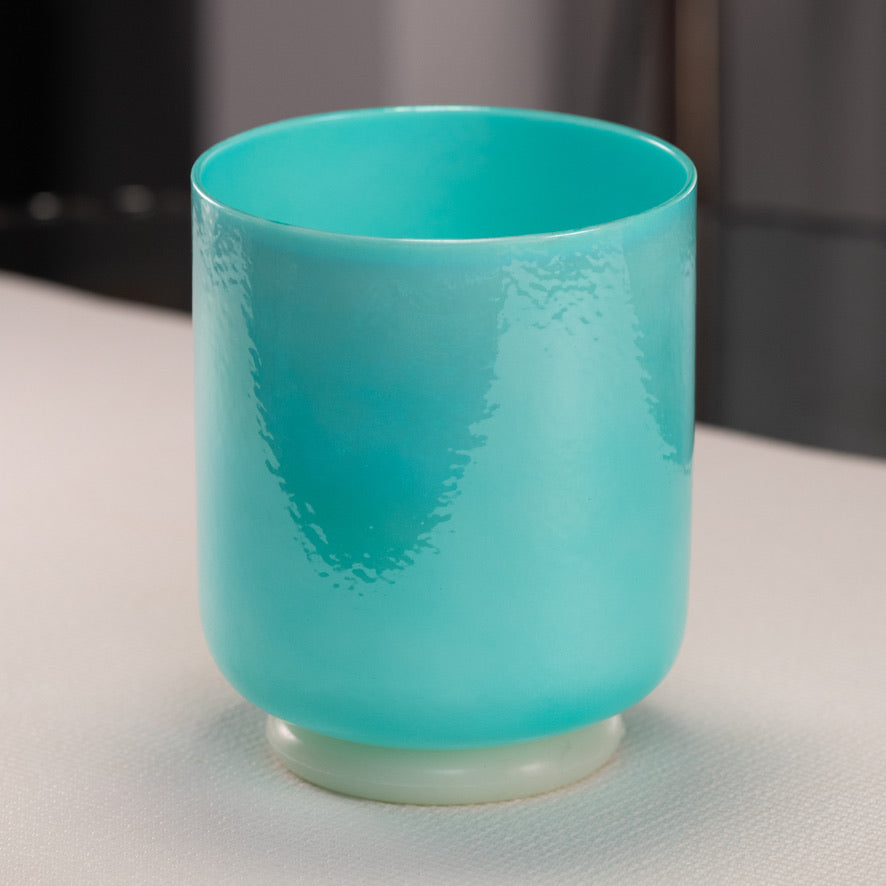 6" A-39 Turquoise Tide Crystal Singing Bowl