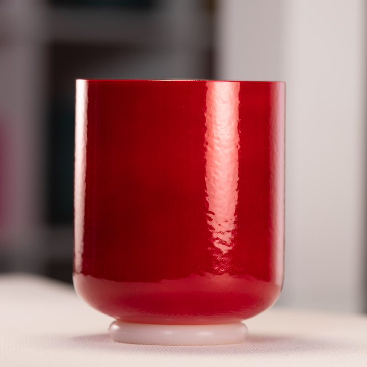 6.5" G+47 Crimson Dawn Crystal Singing Bowl