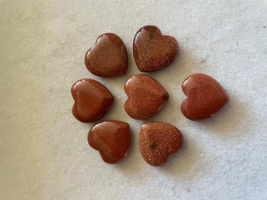 Small Goldstone Hearts