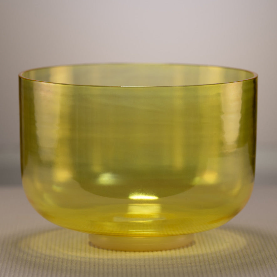 9.75" B+6 Radiant Sun Crystal Singing Bowl, Perfect Pitch