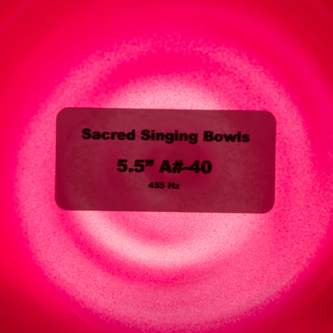 5.5" A#-40 Ruby Ray Singing Bowl