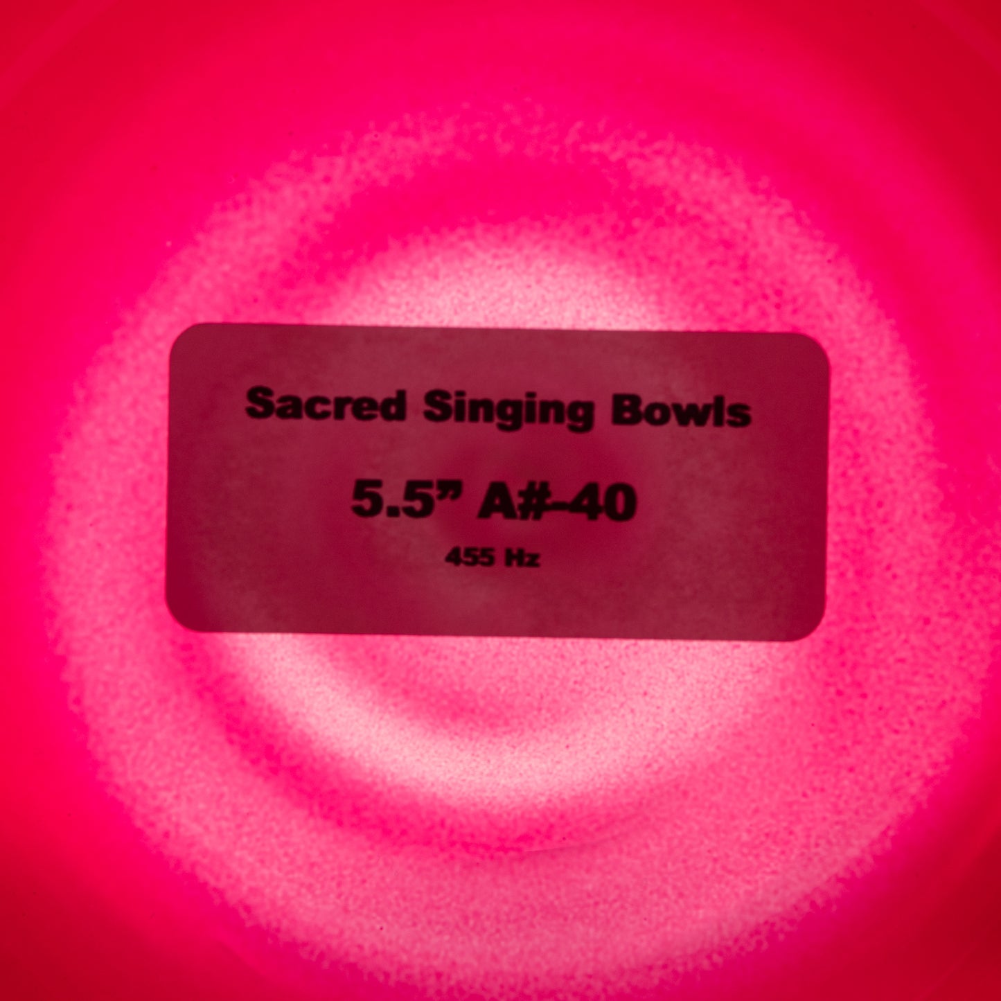 5.5" A#-40 Sacred Spark Crytal Singing Bowl, Sacred Singing Bowls