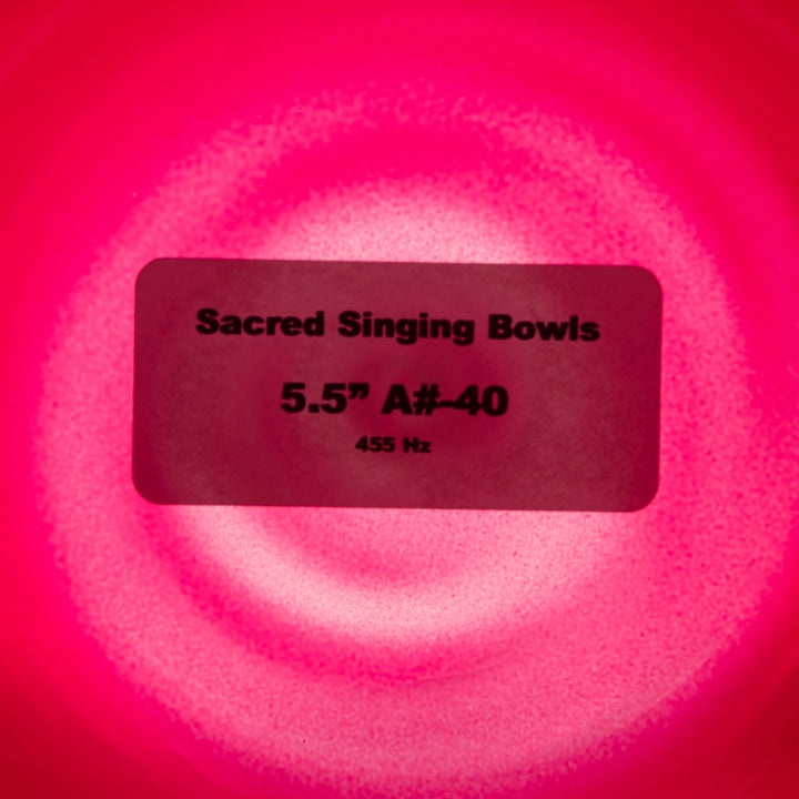 5.5" A#-40 Ruby Ray Singing Bowl