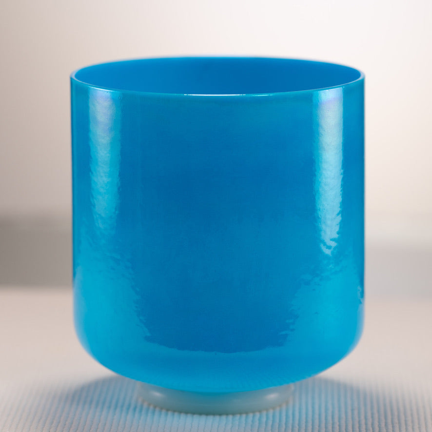 8" D#-4 Serenity Sky Crystal Singing Bowl, Perfect Pitch