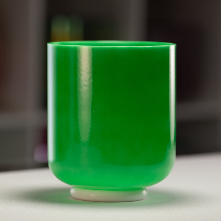 7" D+25 Emerald Heart Crystal Singing Bowl