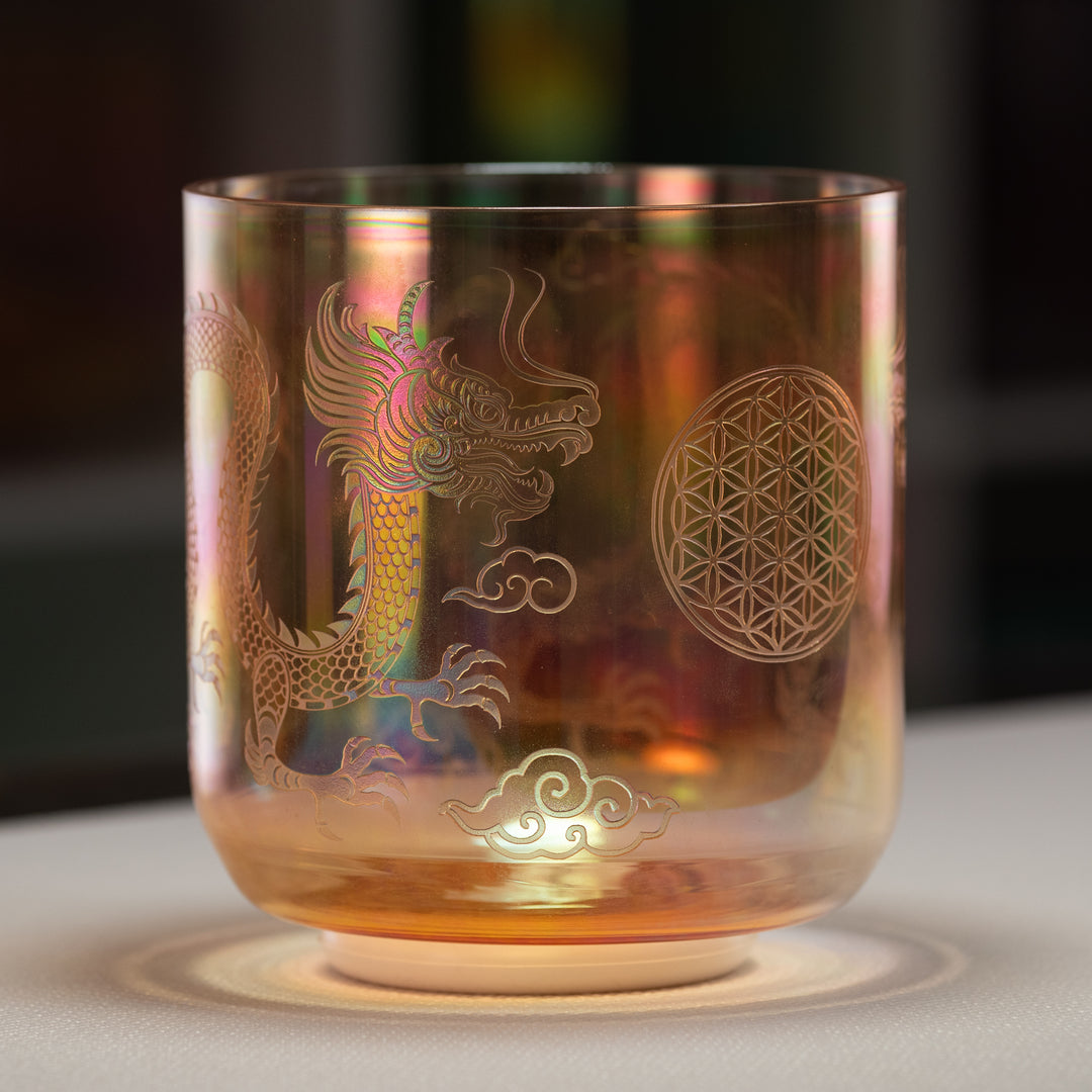 7" G+49 Sacred Fire Dragon Singing Bowl