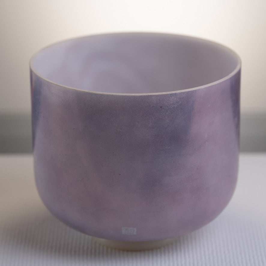 10" C-50 Lavender Sunset Gold Crystal Singing Bowl