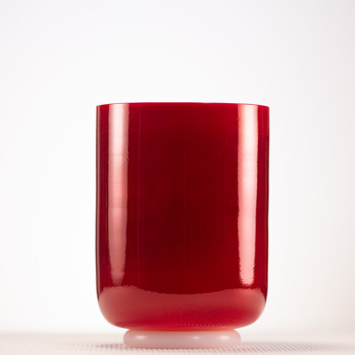 6.25" D#-10 Crimson Dawn Crystal Singing Bowl, Perfect Pitch