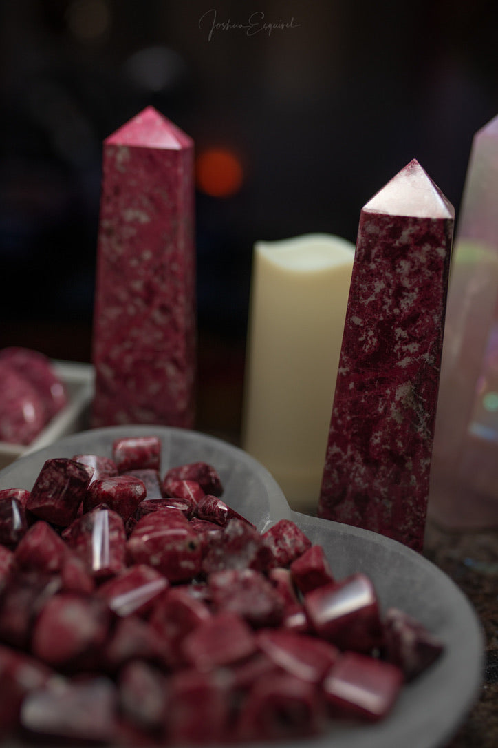 Thulite Tumble Stones