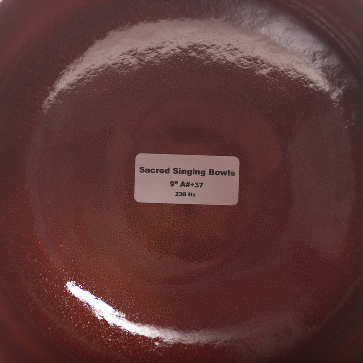 9" A#+37 Sacred Ground Crystal Singing Bowl