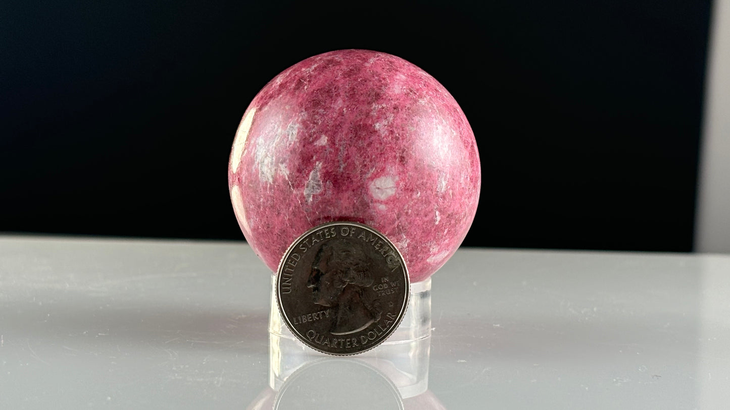 Thulite Sphere, small