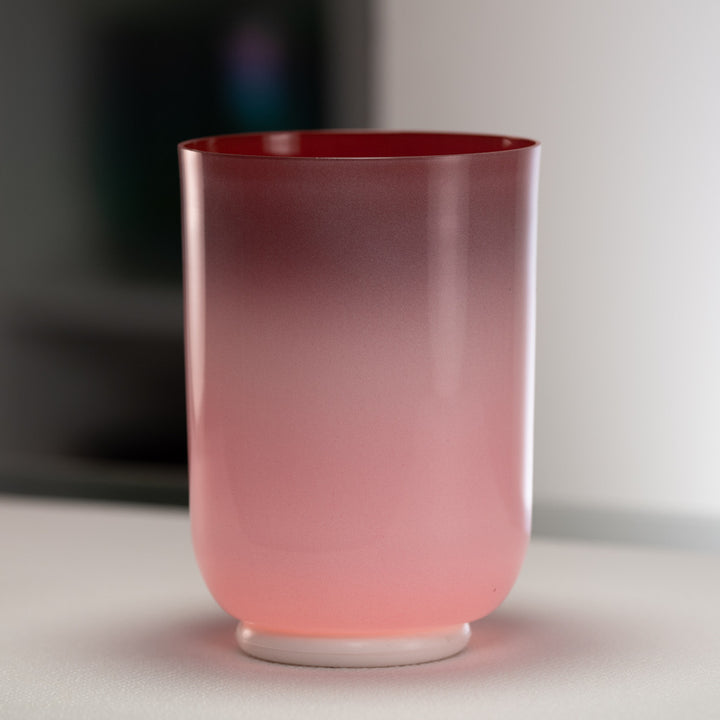 6.5" E-22 Majestic Mauve Crystal Singing Bowl, Tall