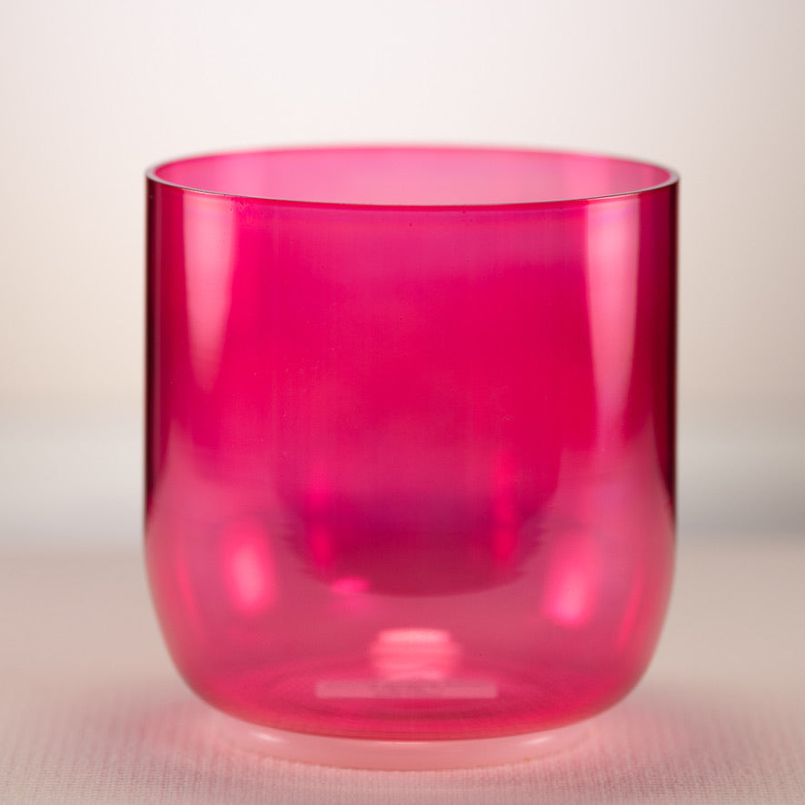 6.25" F#+14 Pink Lotus Crystal Singing Bowl
