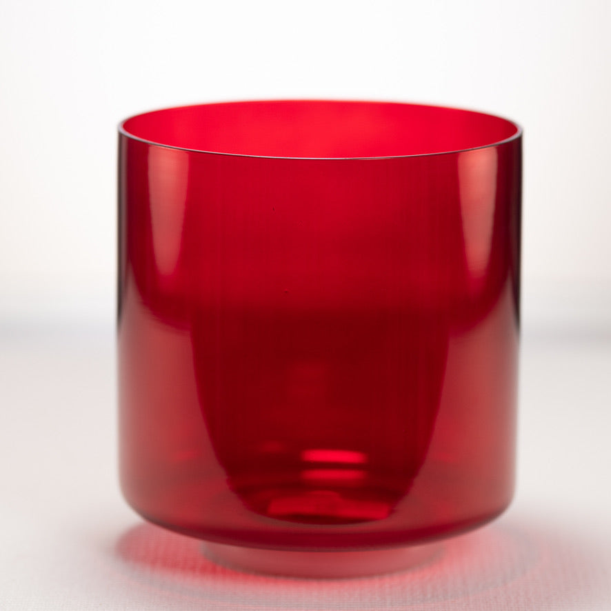 7" C#-1 Ruby Ray Crystal Singing Bowl, Perfect Pitch
