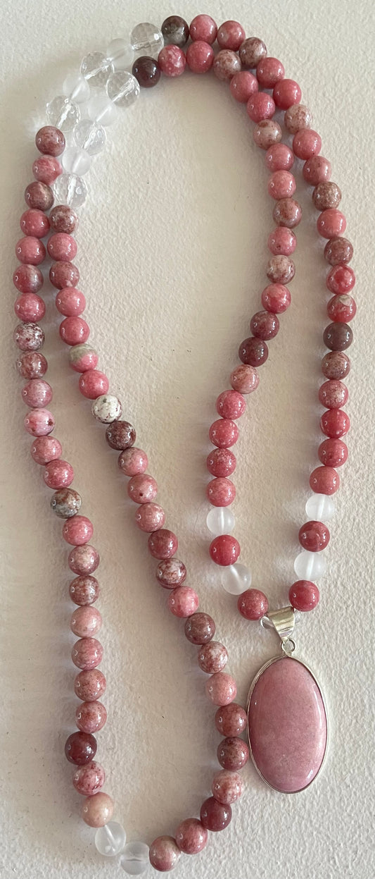 Thulite Mala