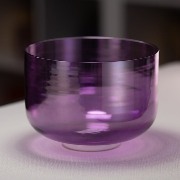 9.75" C#-42 Lavender Lotus Crystal Singing Bowl
