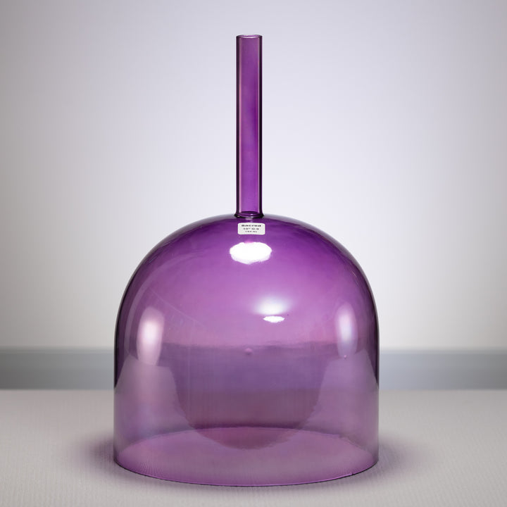 10" G-9 Handheld Lavender Lotus Crystal Singing Bowl, Perfect Pitch