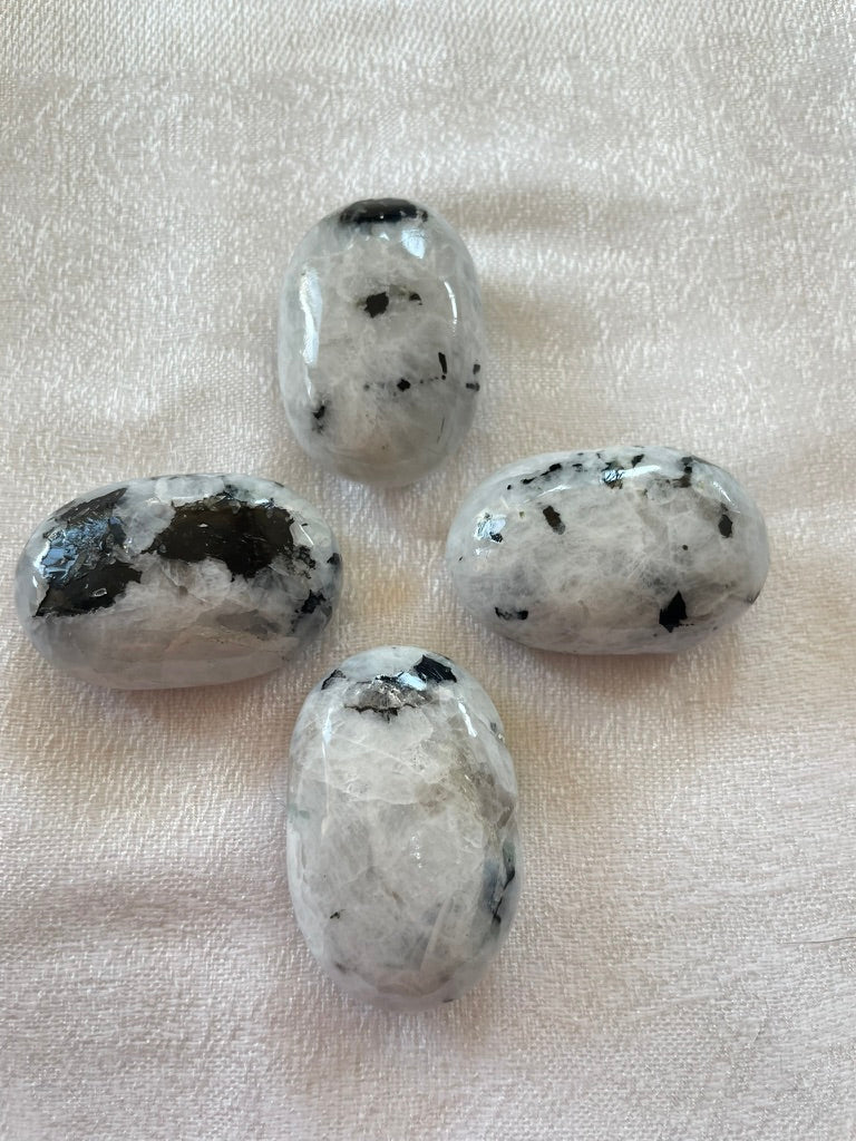 Rainbow Moonstone Pillow Stones