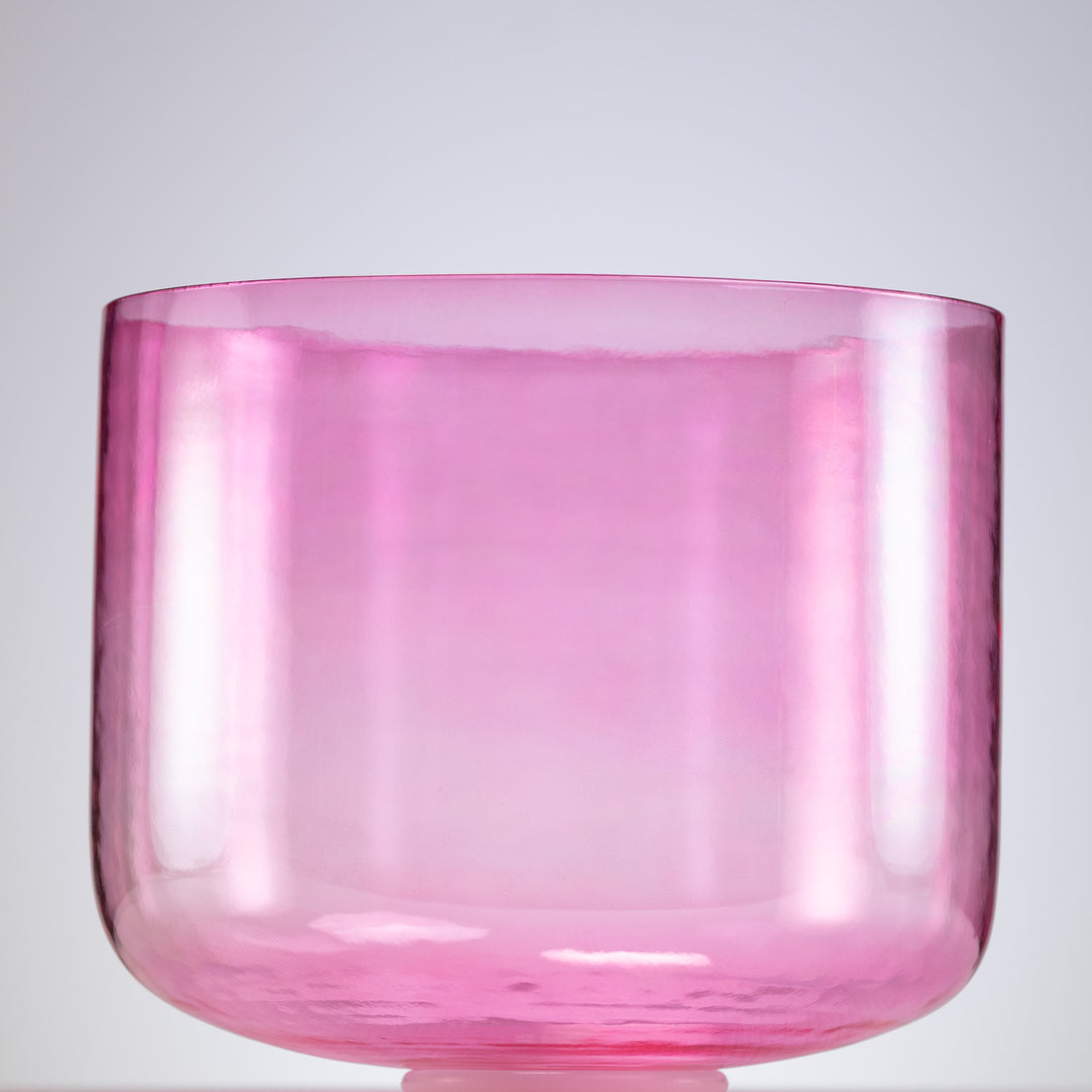 11.75" C-45 Pink Lotus Crystal Singing Bowl