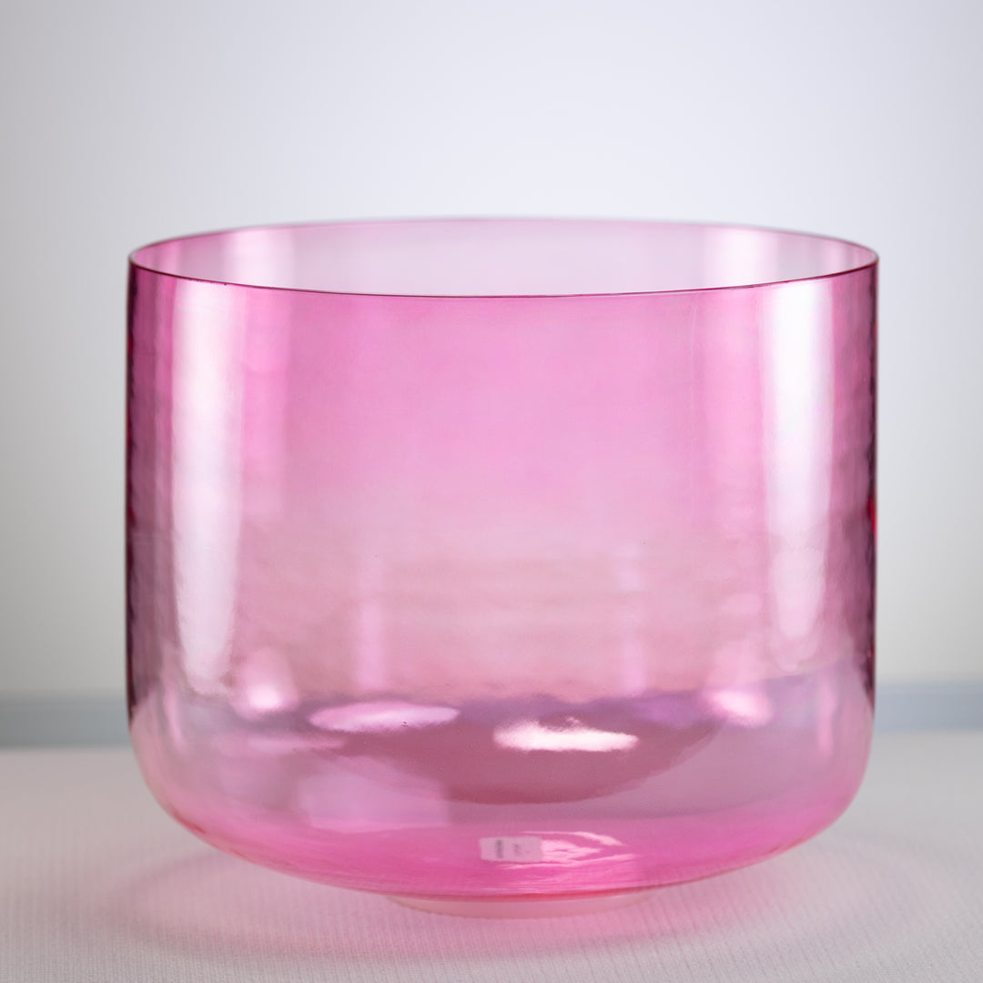 11.75" C-45 Pink Lotus Crystal Singing Bowl