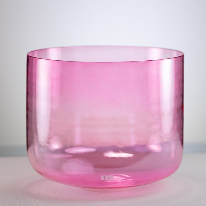 11.75" C-45 Pink Lotus Crystal Singing Bowl