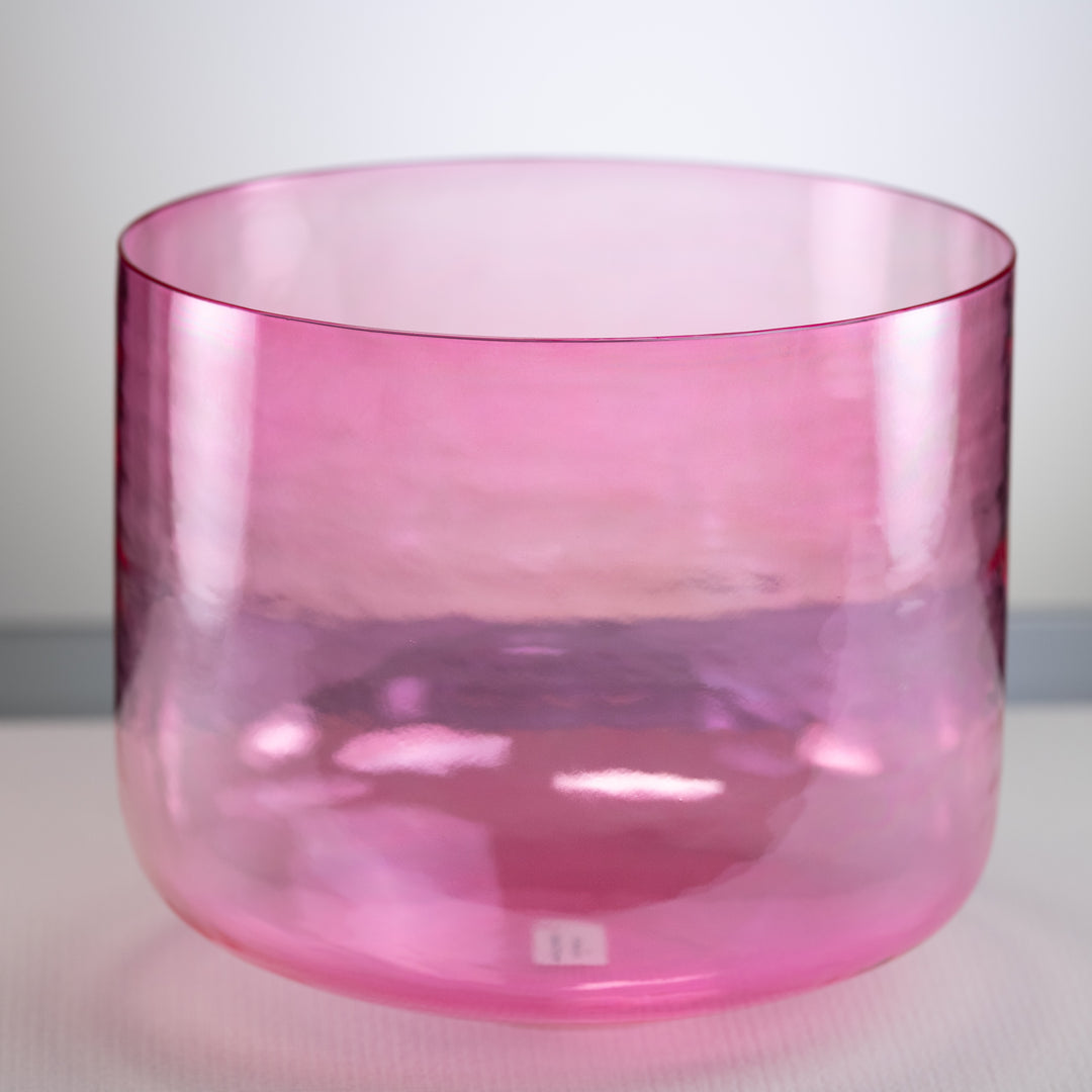 11.75" C-45 Pink Lotus Crystal Singing Bowl