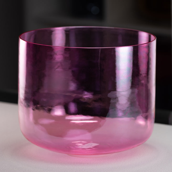 11.75" C-45 Pink Lotus Crystal Singing Bowl