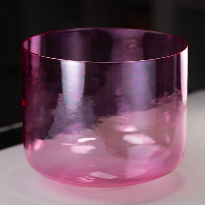 11.75" C-45 Pink Lotus Crystal Singing Bowl