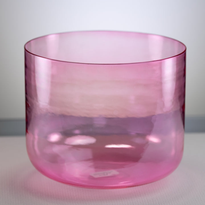 11.75" B-32 Pink Lotus Crystal Singing Bowl