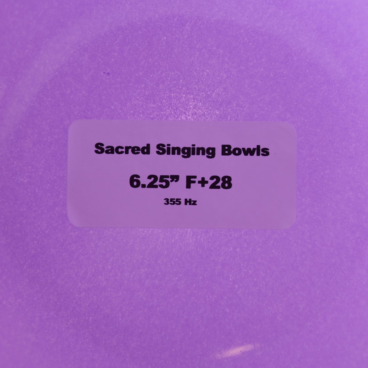 6.25" F+28 Lilac Blossom Crystal Singing Bowl, Sacred Singing Bowls