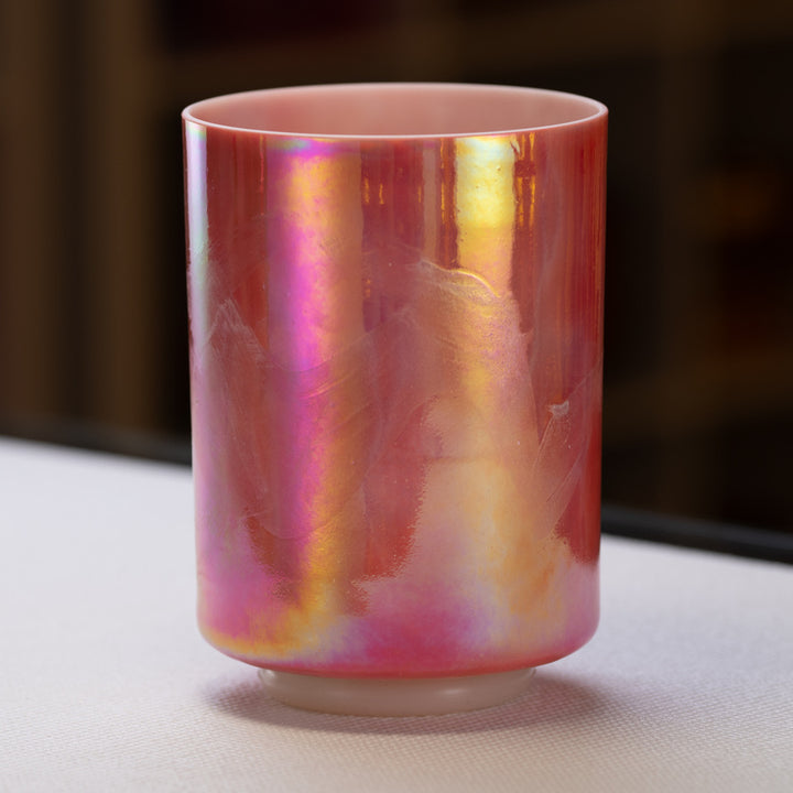 Crystal Tones Alchemy Bowl: Rhodochrosite & Platinum 