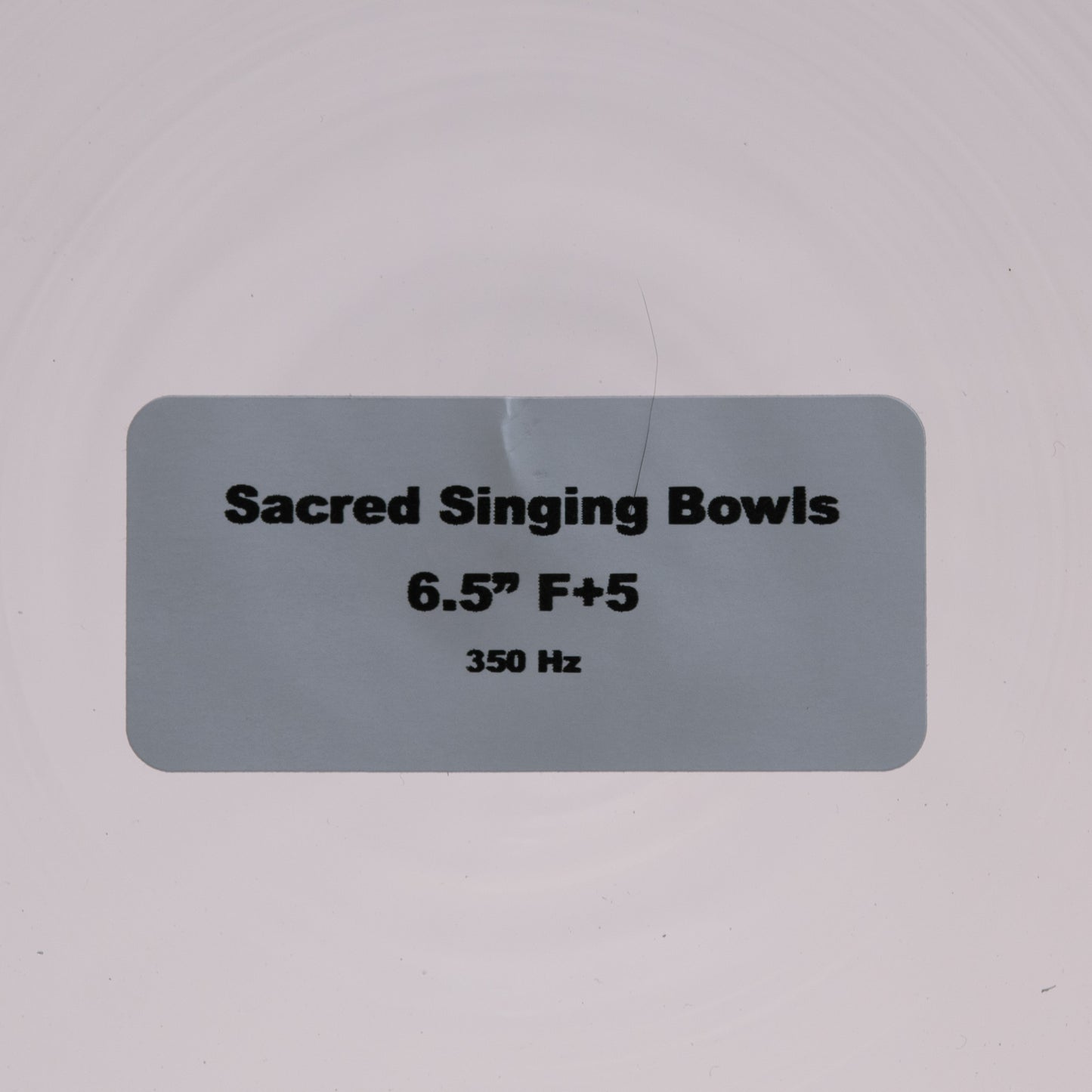 6.5" F+5 Clear Quartz Crystal Singing Bowl, Perfect Pitch, Sacred Singing Bowls