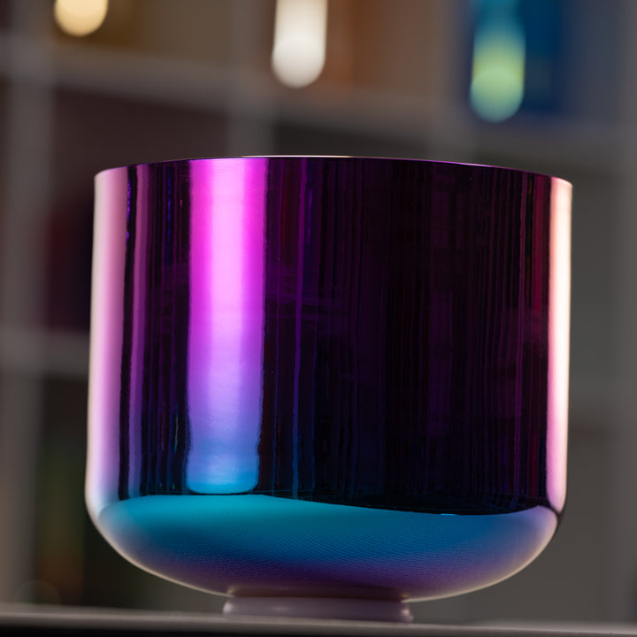 11" D#+43 Celestial Rainbow Crystal Singing Bowl
