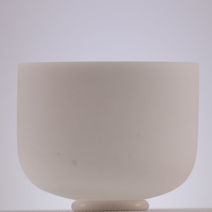 10" E+19 White Frosted Singing Bowl