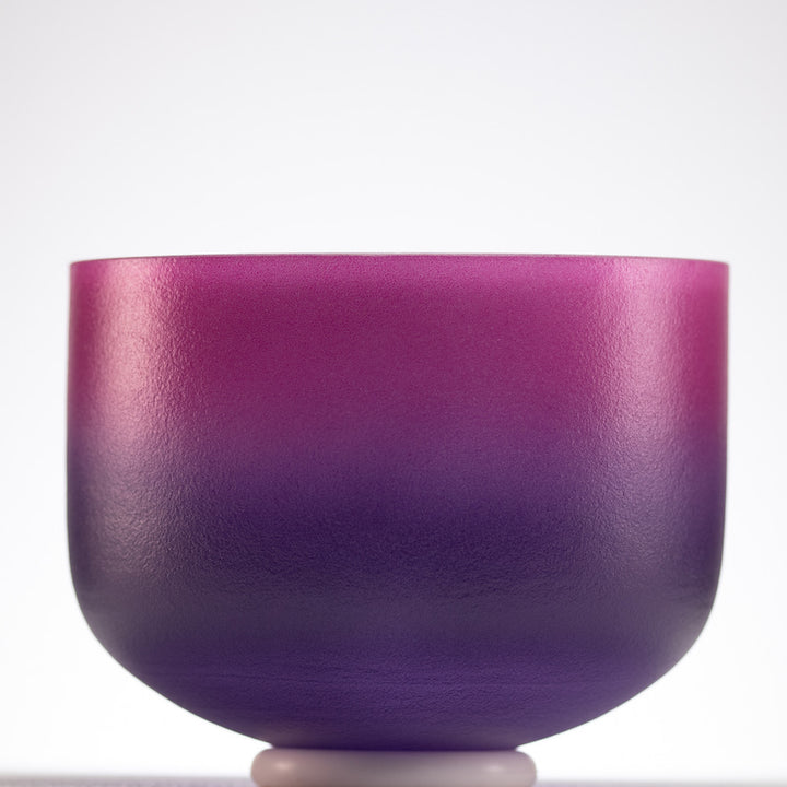 10" G-26 Blossoming Heart Frosted Crystal Singing Bowl