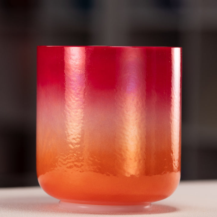 7" E-2 Harmonic Sunrise Crystal Singing Bowl, Perfect Pitch
