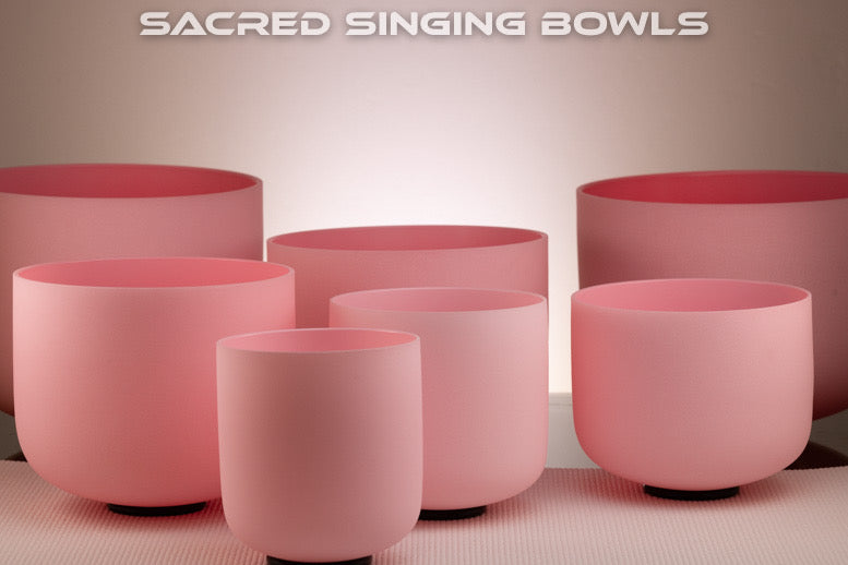 Crystal Singing Bowl Set: 7 Bowls  | Sacred Singing Bowls